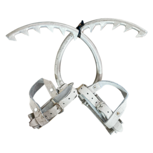 Ramponi Attrezzo per salire su palo in LEGNO in ALLUMINIO omologati